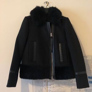 Coach wool shearling jacket